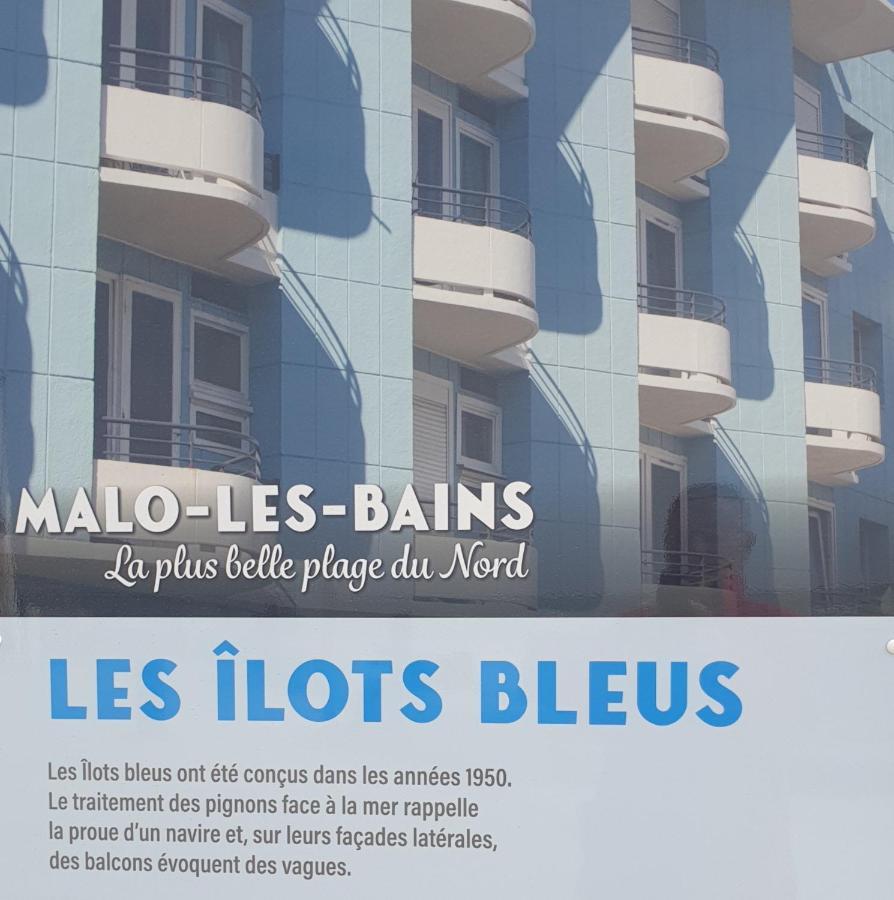 Studio Vue Mer Au Coeur De Malo Les Bains Pieds Dans L Eau Dunkirk Eksteriør bilde